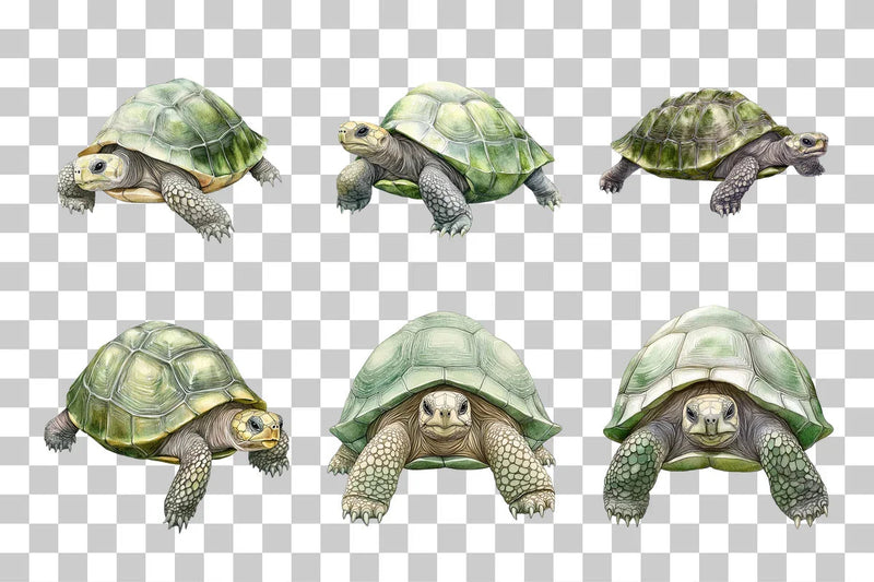 Tortoise Line Art Illustration Clipart Bundle - CraftNest - Digital Crafting and Art
