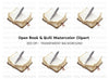 Vintage Open Book and Quill Clipart Bundle