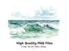 Ocean Waves Clipart Bundle