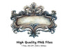 Ornate Baroque Frame Clipart Bundle