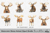 Moose Animal Clipart Bundle