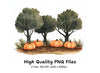 Autumn Pumpkin Patch Clipart Bundle