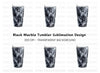 Black Marble Tumbler Clipart Bundle
