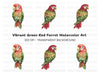 Exotic Parrot Clipart Bundle
