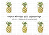 Pineapple Tumbler Clipart Bundle