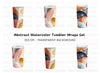 Abstract Tumbler Designs Clipart Bundle