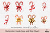 Candy Cane and Bow Clipart Bundle