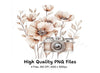 Vintage Camera and Floral Clipart Bundle
