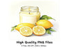 Lemon Scented Candle Clipart Bundle