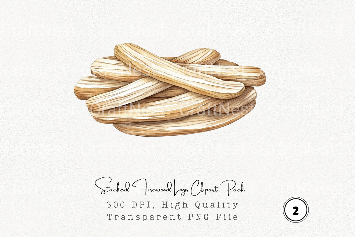 Stacked Firewood Logs Clipart Log Book