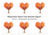 Heart Tree Clipart Bundle