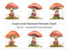 Couple on Mushroom Clipart Bundle