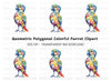 Geometric Parrot Clipart Bundle