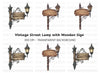 Vintage Wooden Signs & Lanterns Clipart Bundle