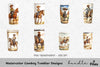 Cowboy Tumbler Designs Clipart Bundle