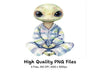 Cute Alien Babies in Pajamas Clipart Bundle