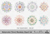 Floral Mandala Clipart Bundle