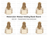 Blank Sign Woman Clipart Bundle