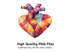 Geometric Anatomical Hearts Clipart Bundle