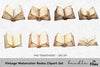 Vintage Books Clipart Bundle