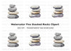 Stacked Stones Clipart Bundle