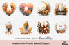 Floral Ghost Clipart Bundle