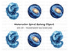 Blue Galaxy Nebula Clipart Bundle