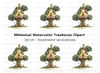 Enchanted Treehouse Illustration Clipart Bundle
