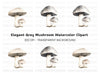 Mushroom Family Clipart Bundle