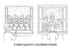 Christmas Carolers Winter Scene Coloring Books