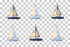 Sailboat at Dawn Nautical Scene Clipart Bundle - CraftNest - Digital Crafting and Art