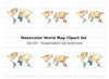 World Map Clipart Bundle