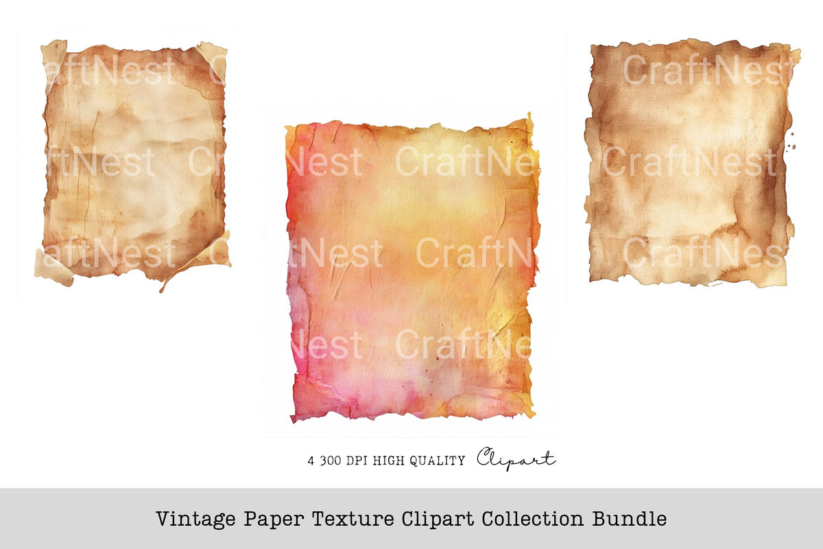 Vintage Texture Clipart Bundle