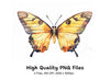 Colorful Butterfly Clipart Bundle