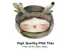 Sweet Woodland Child with Feathers Clipart Bundle