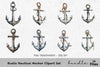 Rustic Nautical Anchor Clipart Bundle