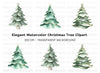 Christmas Tree Clipart Bundle