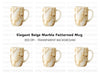 Coffee Brown Marble Clipart Bundle