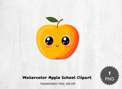 Apple School Clipart Bundle for Teachers and Students - CraftNest - Digital Crafting and Art