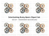 Steampunk Gears Clipart Bundle
