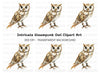 Clockwork Owl Rustic Steampunk Clipart Bundle