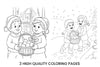 Kids Christmas Baskets Coloring Books