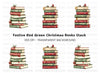 Christmas Books Stack Clipart Bundle