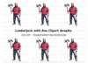 Lumberjack With Axe Clipart Bundle