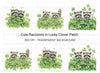Cute Raccoons in Lucky Clover Clipart Bundle