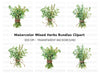 Herb Bouquets Clipart Bundle