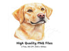Cute Yellow Labrador Retriever Clipart Bundle