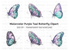 Pastel Butterfly Clipart Bundle
