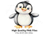 Charming Penguin Clipart Bundle