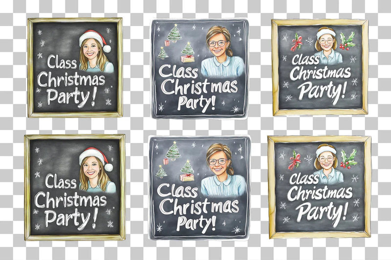 Holiday Christmas Party Clipart Bundle - CraftNest - Digital Crafting and Art